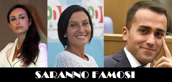 Rosanna Scopelliti, Alessia Morani, Luigi Di Maio