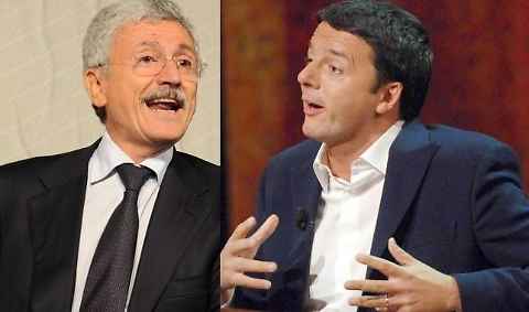 No al voto subito D'Alema Renzi