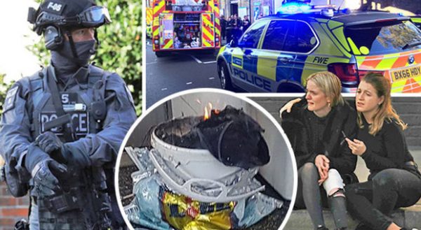 Terroristi attorno attentato esempio alla metro di Londra