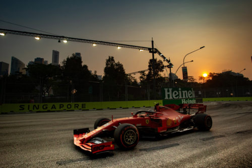Ferrari da sogno a Singapore uno due Vettel Le Clerc