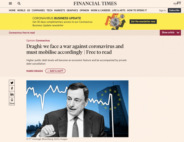 Draghi e la ricostruzione senza Pechino e Mosca