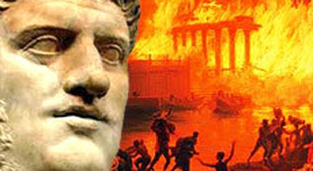 Fiamme e fumo Roma arde ma é solo colpa di Nerone