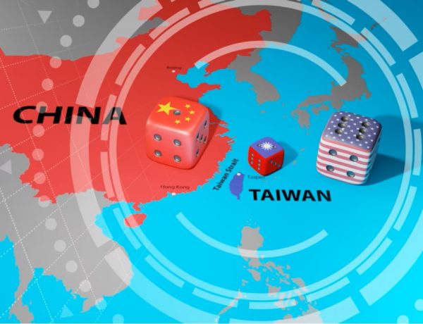 Trame cinesi Taiwan sul piatto della bilancia per Kiev