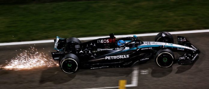 Scontro Verstappen Norris e Russel taglia il traguardo