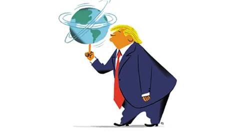 Il Tg2 affonda e Trump delira