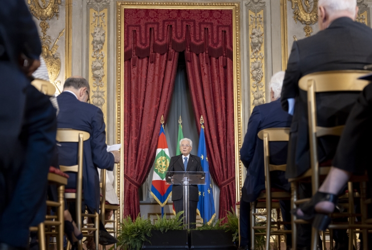 Sventagliate di Mattarella su Russia Gaza e l'informazione menzognera