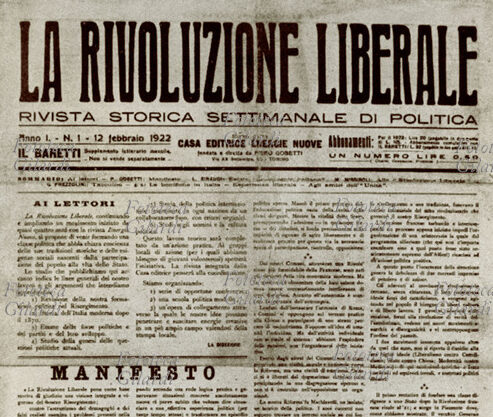 La quotidiana rivoluzione liberale di Piero Gobetti