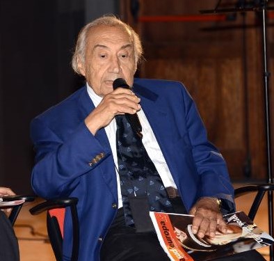 Vigilia del maxiprocesso: i pool antimafia al completo della Procura e dell’Ufficio Istruzione di Palermo con l’allora Ministro dell’Interno Oscar Luigi Scalfaro