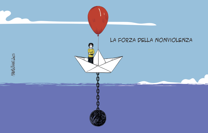 Nessuno sostiene di essere per la violenza. Ma la nonviolenza - una solo parola senza spazio intermedio - non è solo non violenza