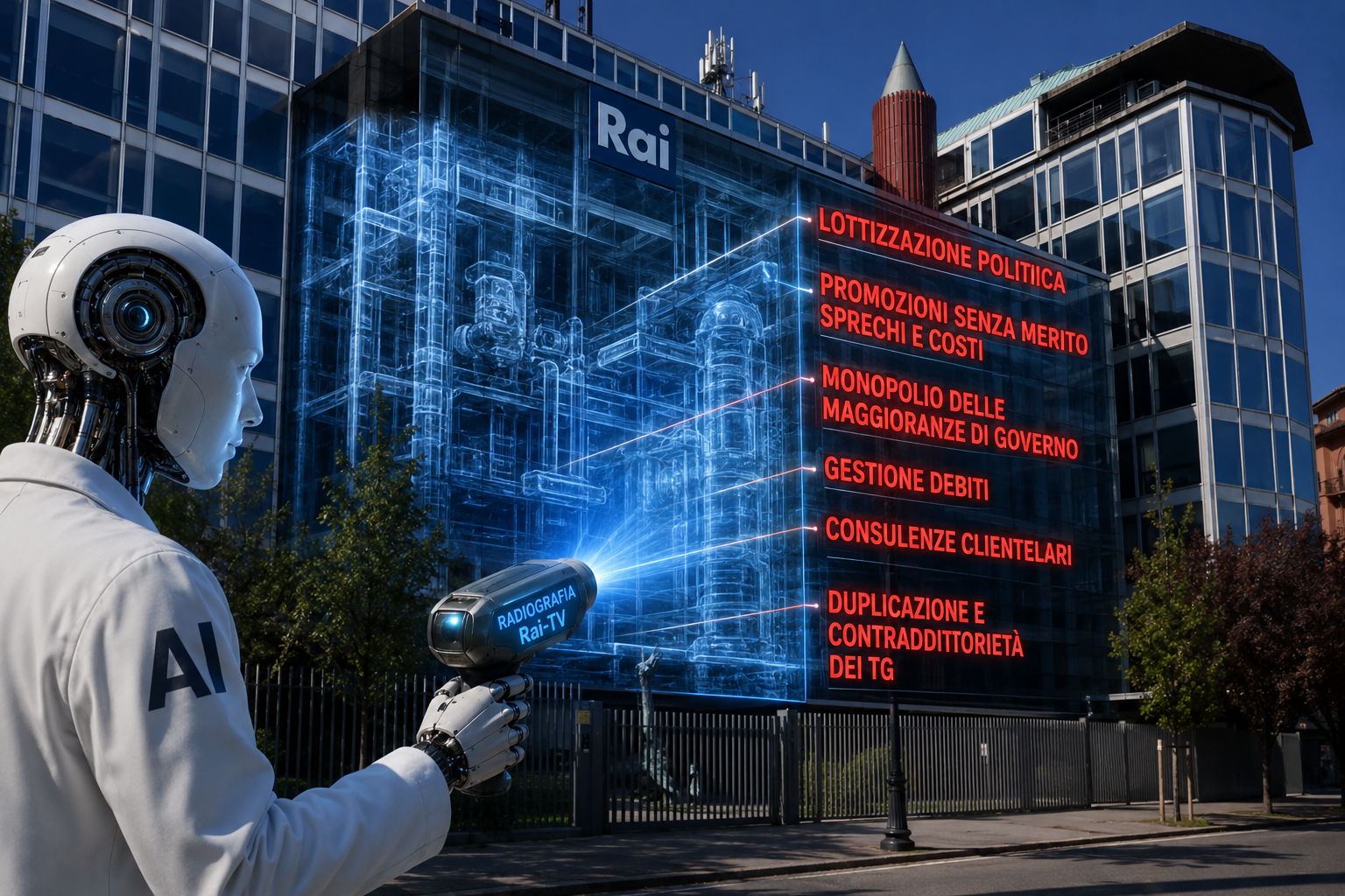 L’intelligenza artificiale mette il dito nella piaga della situazione Rai