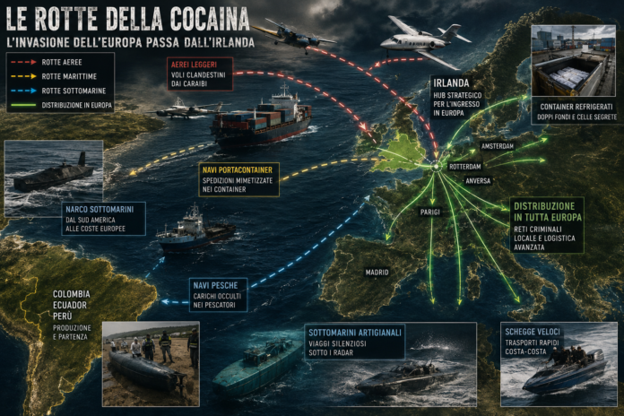 Mondo coca: la breccia europea dell'Irlanda connection