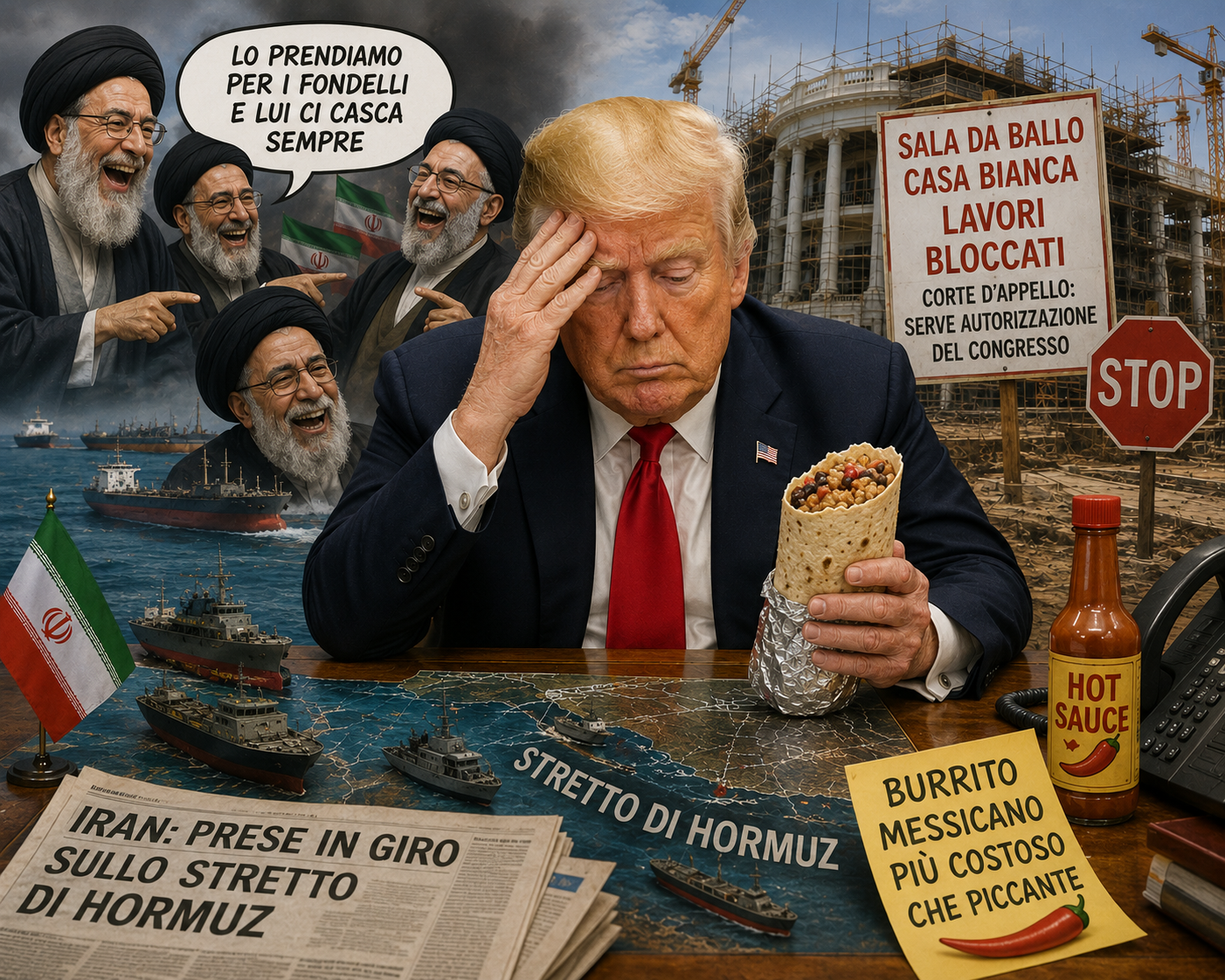 Burrito indigesto: a Trump non gliene va bene una