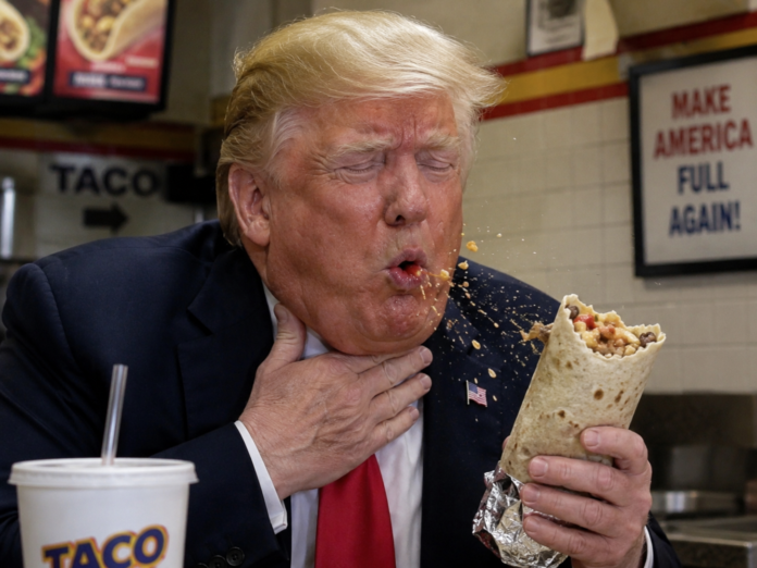 Burrito indigesto: a Trump non gliene va bene una