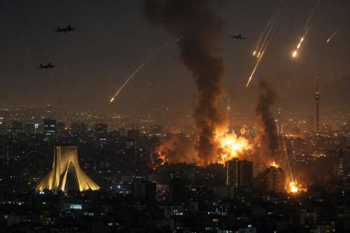 Raid Usa e israeliani al via i bombardamenti più pesanti per l’Iran