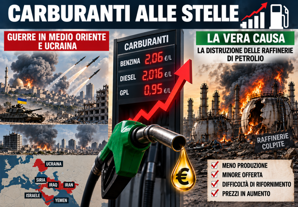 Dalla Russia al Medio Oriente raffinerie sotto attacco e prezzi dei carburanti alle stelle