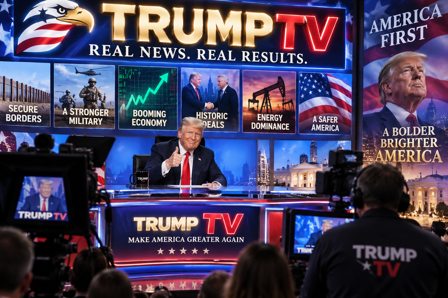 La penultima del tycoon: la Trump Tv per esaltare i successi dell'amministrazione