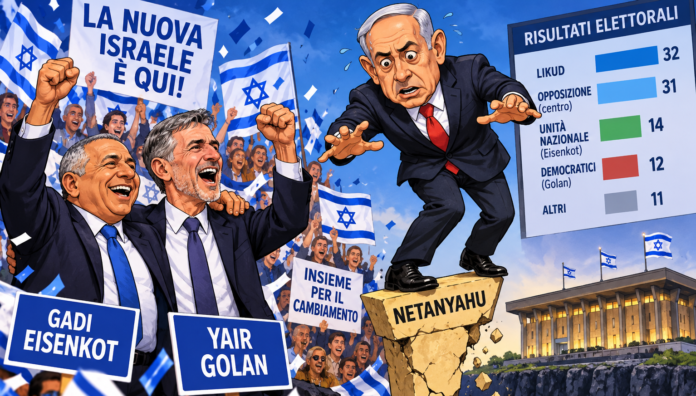 Israele: l'opposizione ad un passo dalla vittoria ma Netanyahu forse agguanta il pareggio