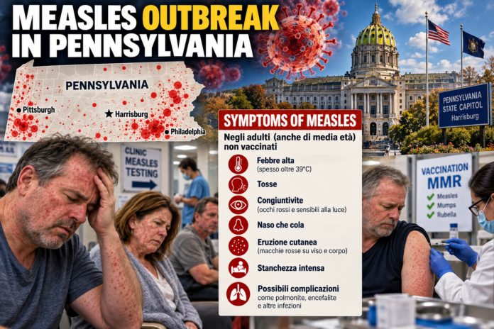 In Pennsylvania il morbillo fra strage di persone non vaccinate