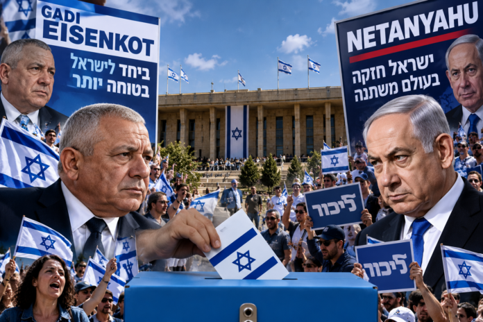 Elezioni Israele: Eisenkot in testa Netanyahu in calo
