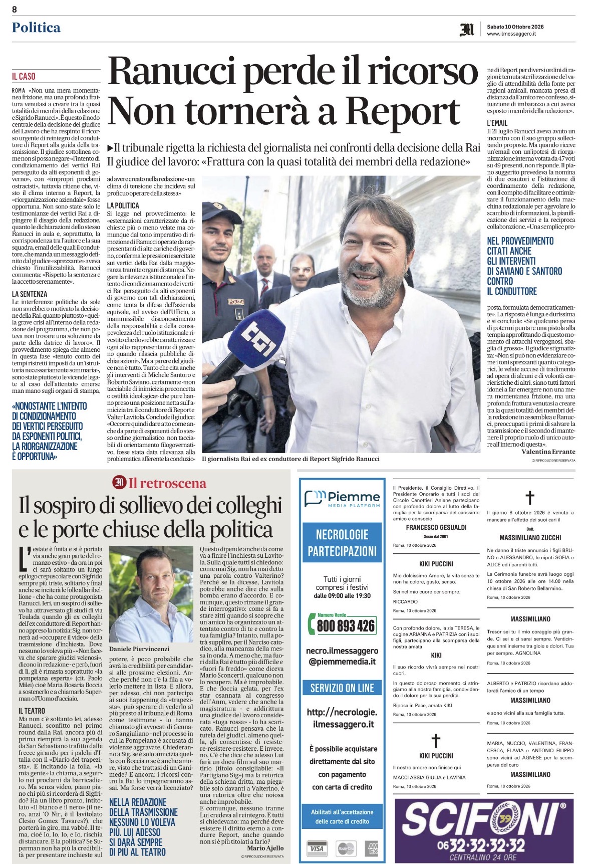 L'autunno di Sigfrido Ranucci