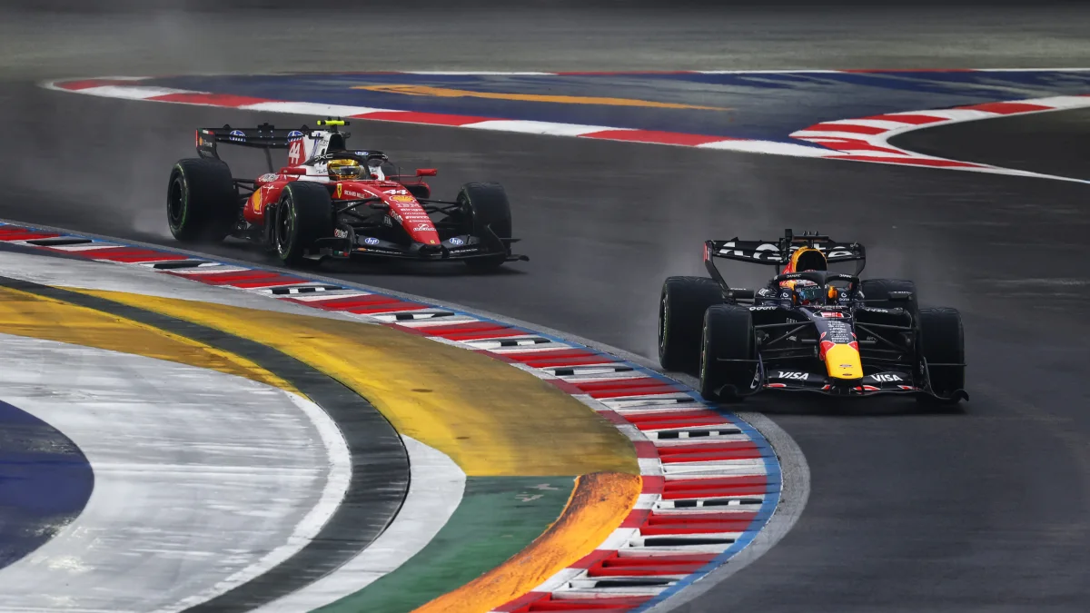 Show di Verstappen a Singapore che al traguardo precede Leclerc e Antonelli