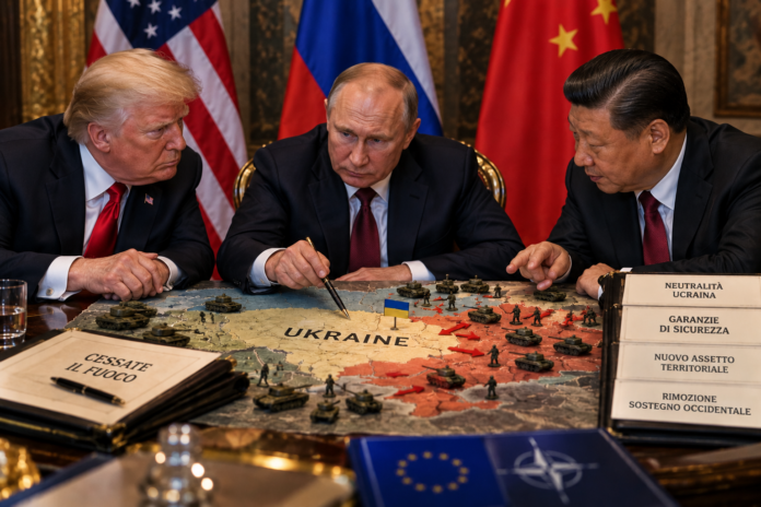 Il patto del diavolo: Putin a Trump e Xi decidiamo la fine dell'Ucraina